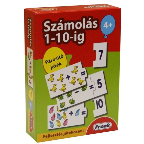 Számolás 1-10-ig-párosító játék-Frank