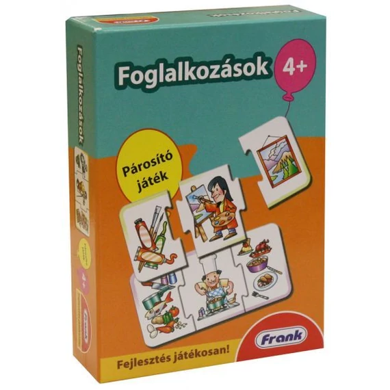 Foglalkozások-párosító játék-Frank