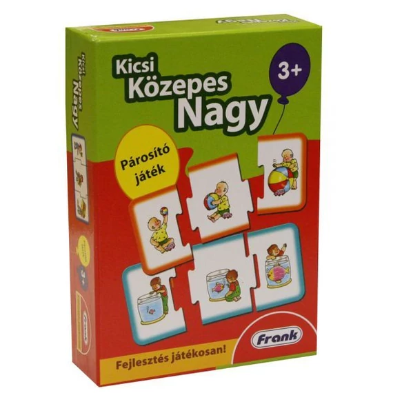 Kicsi, közepes, nagy-párosító játék-Frank