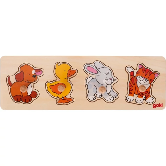 Fogós puzzle - Állat kölykök-Goki