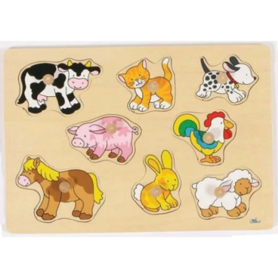 Fogós puzzle, háziállatok - GOKI