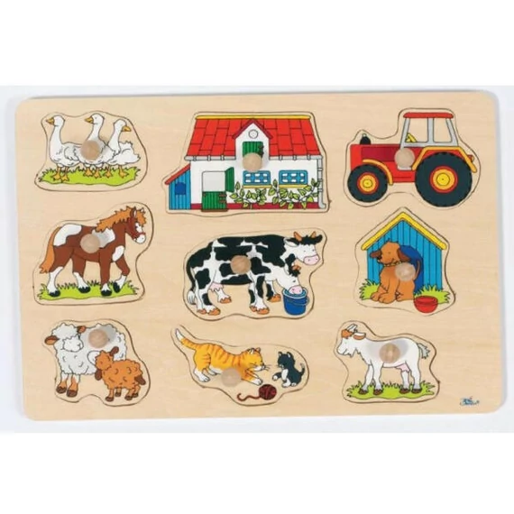 Fogós puzzle, A ház körül - GOKI-készségfejlesztő játék