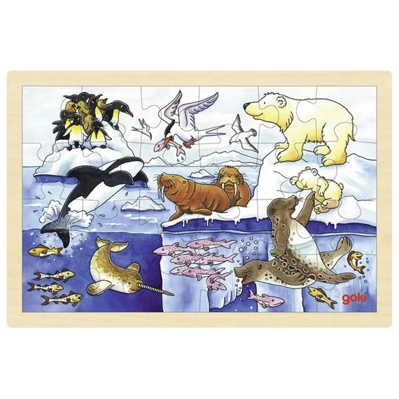 Puzzle - sarkköri állatok-Goki