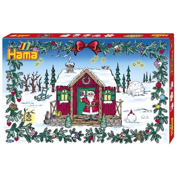Adventi kalendárium - vasalható gyöngy-HAMA-kreatív készlet
