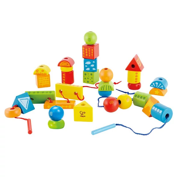 Hape Fűzhető Formák-készségfejlesztő fajáték