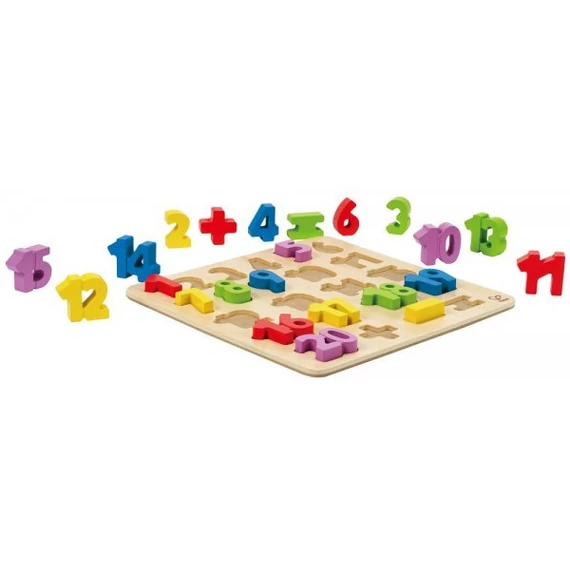 Számok - Puzzle-matematikai készséget fejlesztő játék-Hape