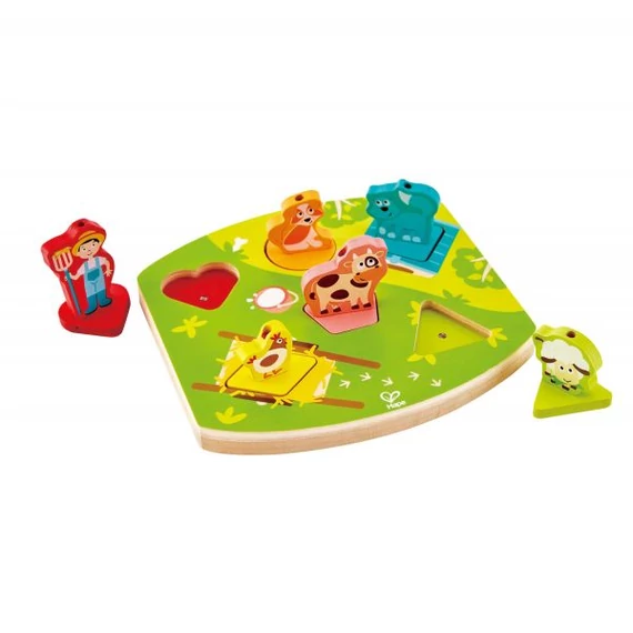 Hape Hangoskodó állatok-puzzle-készségfejlesztő játék