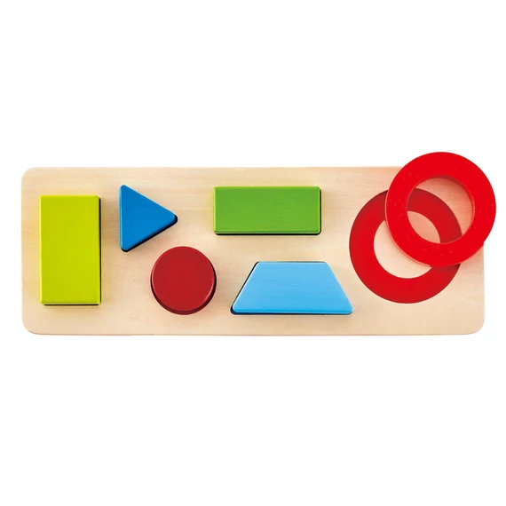 Hape Első forma puzzle kicsiknek-kétoldalas-készségfejlesztő játék