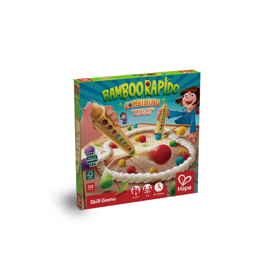 Montessori készségfejlesztő játék Bamboo Rapido-HAPE