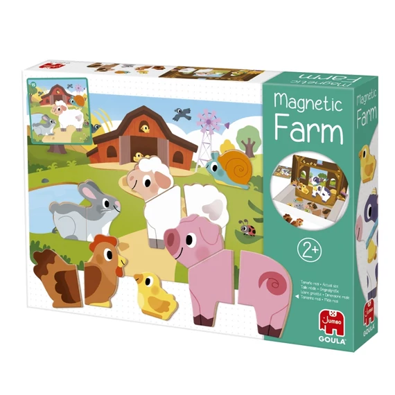Mágneses farmvilág 24 hó+-készségfejlesztő játék-Goula