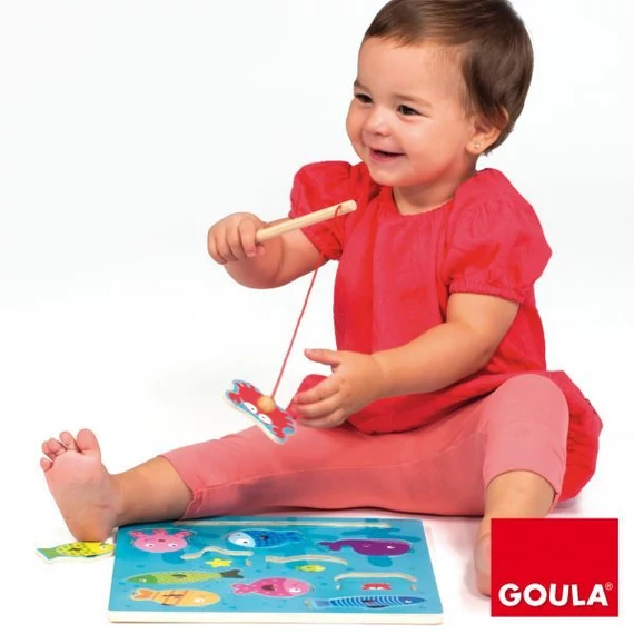 Mágneses Horgászjáték-fejlesztő játék kicsiknek-Goula