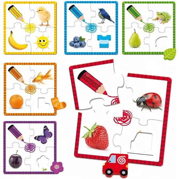 Ismerkedem a színekkel - GOULA puzzle-készségfejlesztő játék