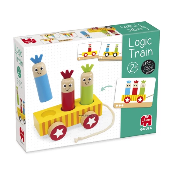 Logikai vonatozás-készségfejlesztő játék-Goula