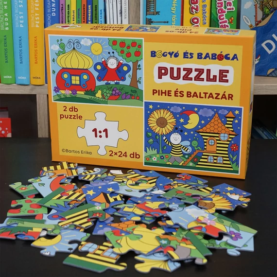 Puzzle Pihe és Baltazár-2x24 db-készségfejlesztő játék