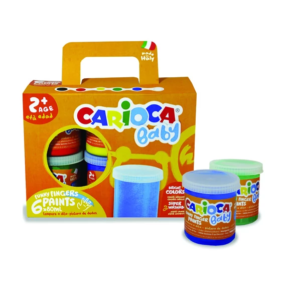 Bébi ujjfesték 6db-os szett - Carioca