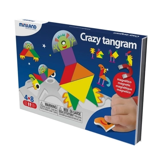 Mókás Tangram - mágneses utazójáték-Miniland
