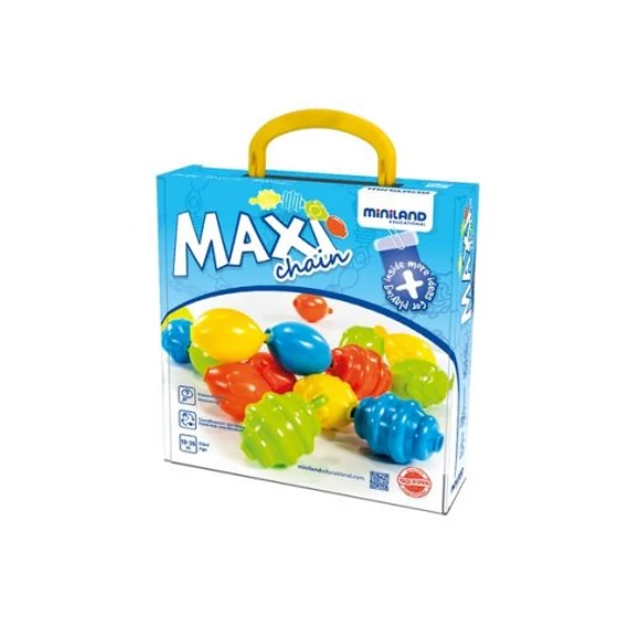 Maxichain pattintós gyöngyök, MINILAND-készségfejlesztő játék
