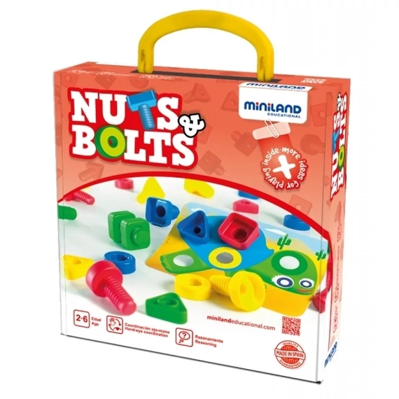 Csavaros játék dobozos-készségfejlesztő játék-Miniland