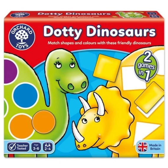 Pöttyös dínók (Dotty Dinosaurs)-társasjáték-ORCHARD