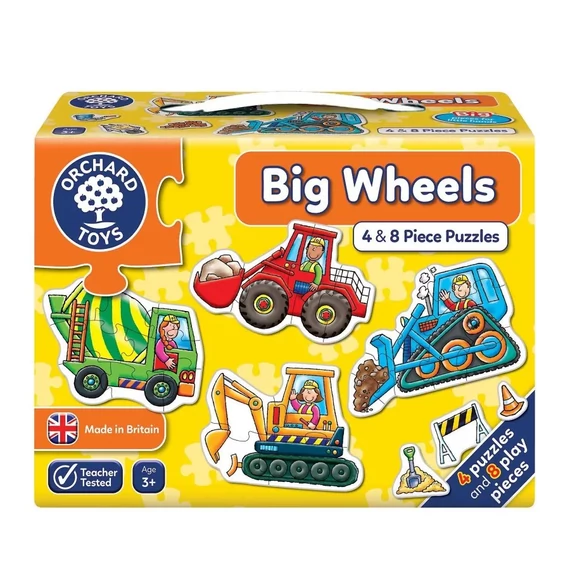 Munkagépek puzzle (Big Wheels), ORCHARD TOYS