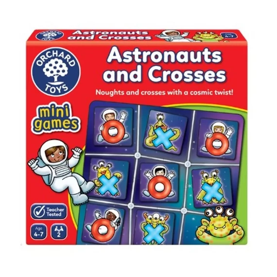 Bolygóközi Tic-tac-toe _ ASTRONAUTS & CROSSES - MINI GAME ORCHARD-készségfejlesztő társasjáték