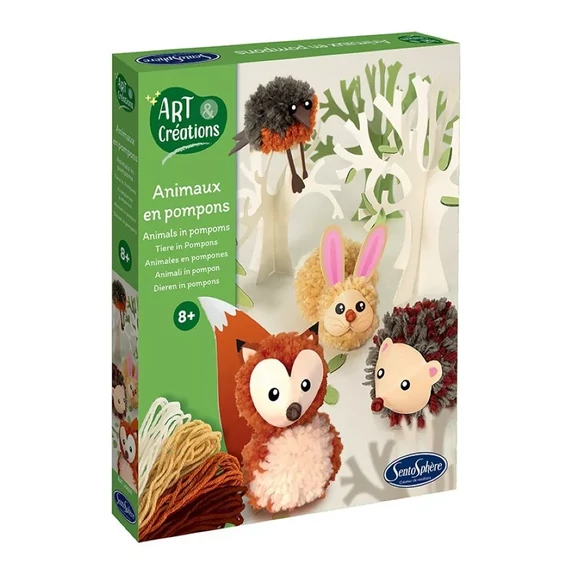 Pompon állatkészítő szett - Sentosphere-kreatív játék