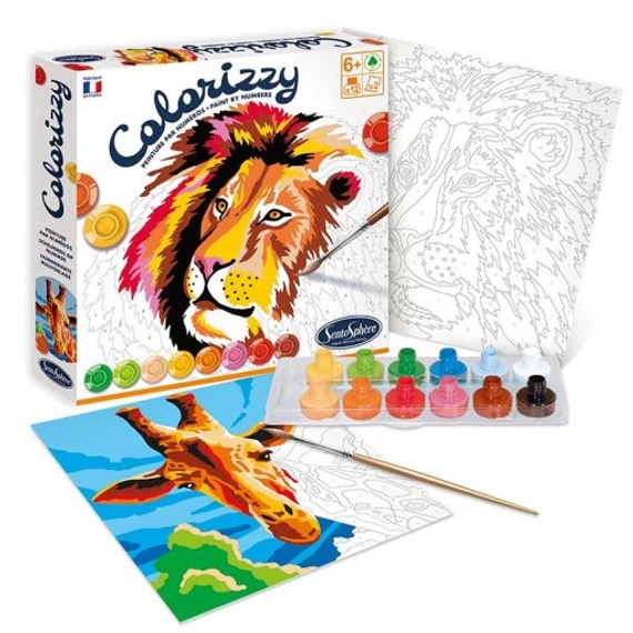 Számos kifestő, oroszlánok, Colorizzy, Sentosphere-kreatív játék