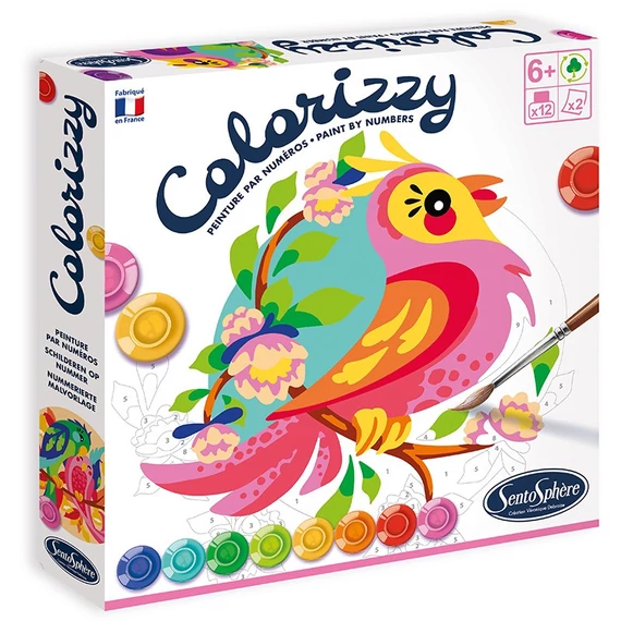 Számos kifestő, papagájok, Colorizzy, Sentosphére-kreatív játék
