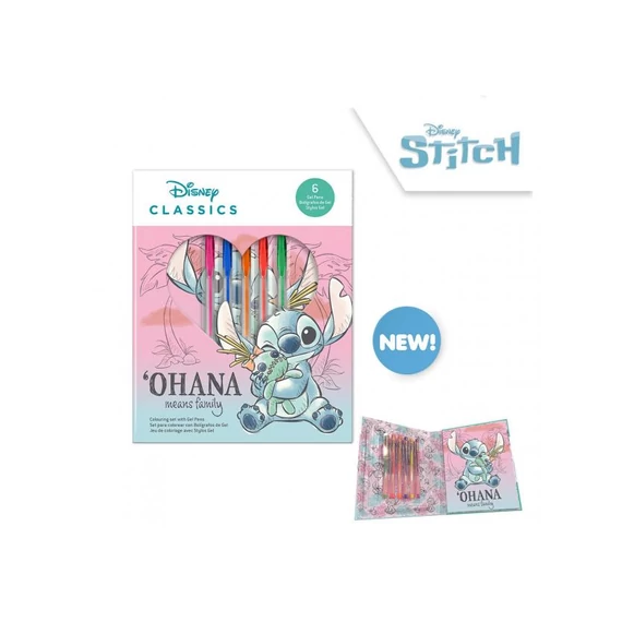Stitch jegyzetfüzet zselés tollal-kreatív játék